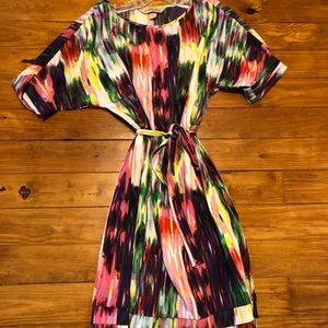 Presley Skye Watercolor Silk Dress